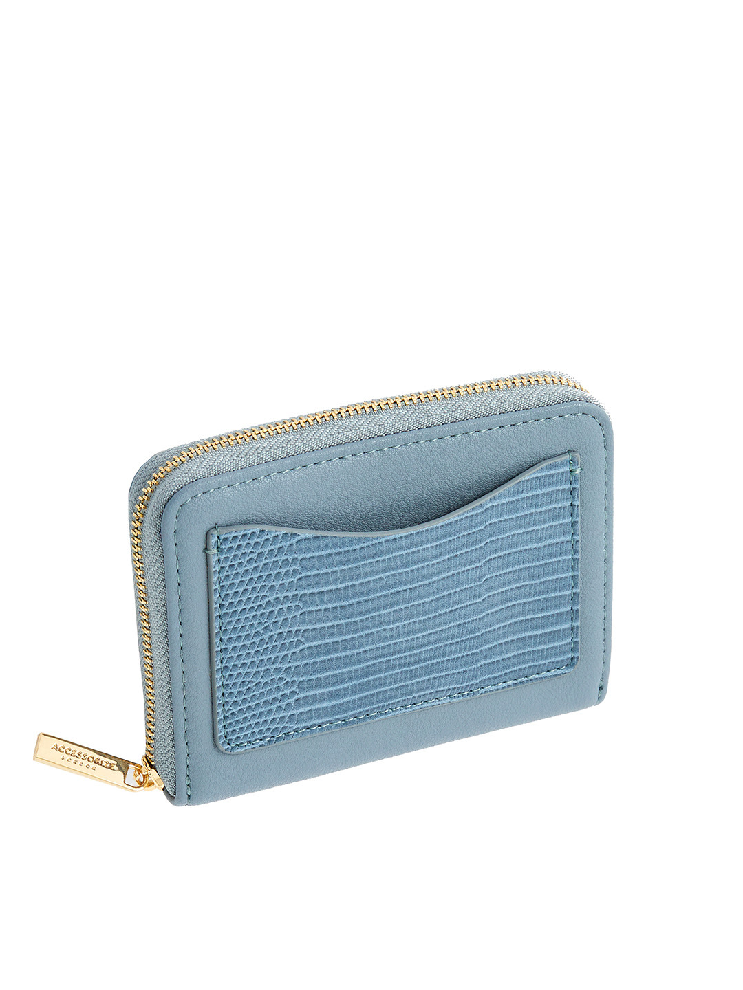 Accessorize London Women Faux Leather Navy Mini Coin Purse