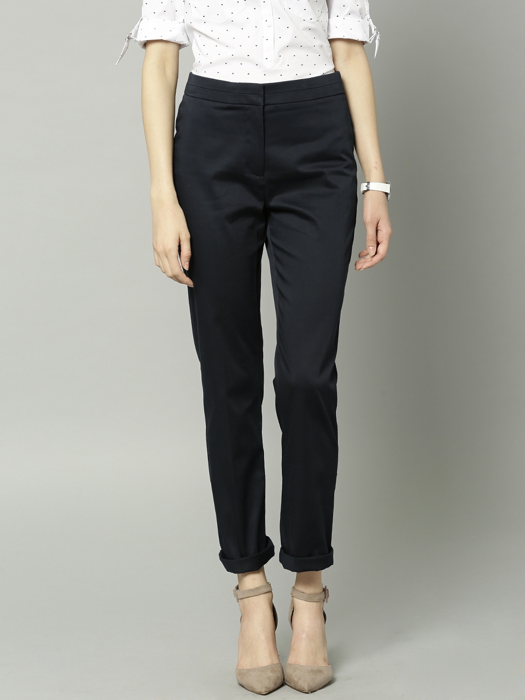 marks and spencer casual trousers