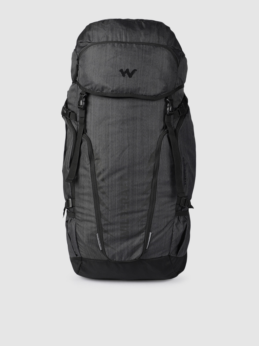 Wildcraft Unisex Black Solid Travel Pro 60 Rucksack