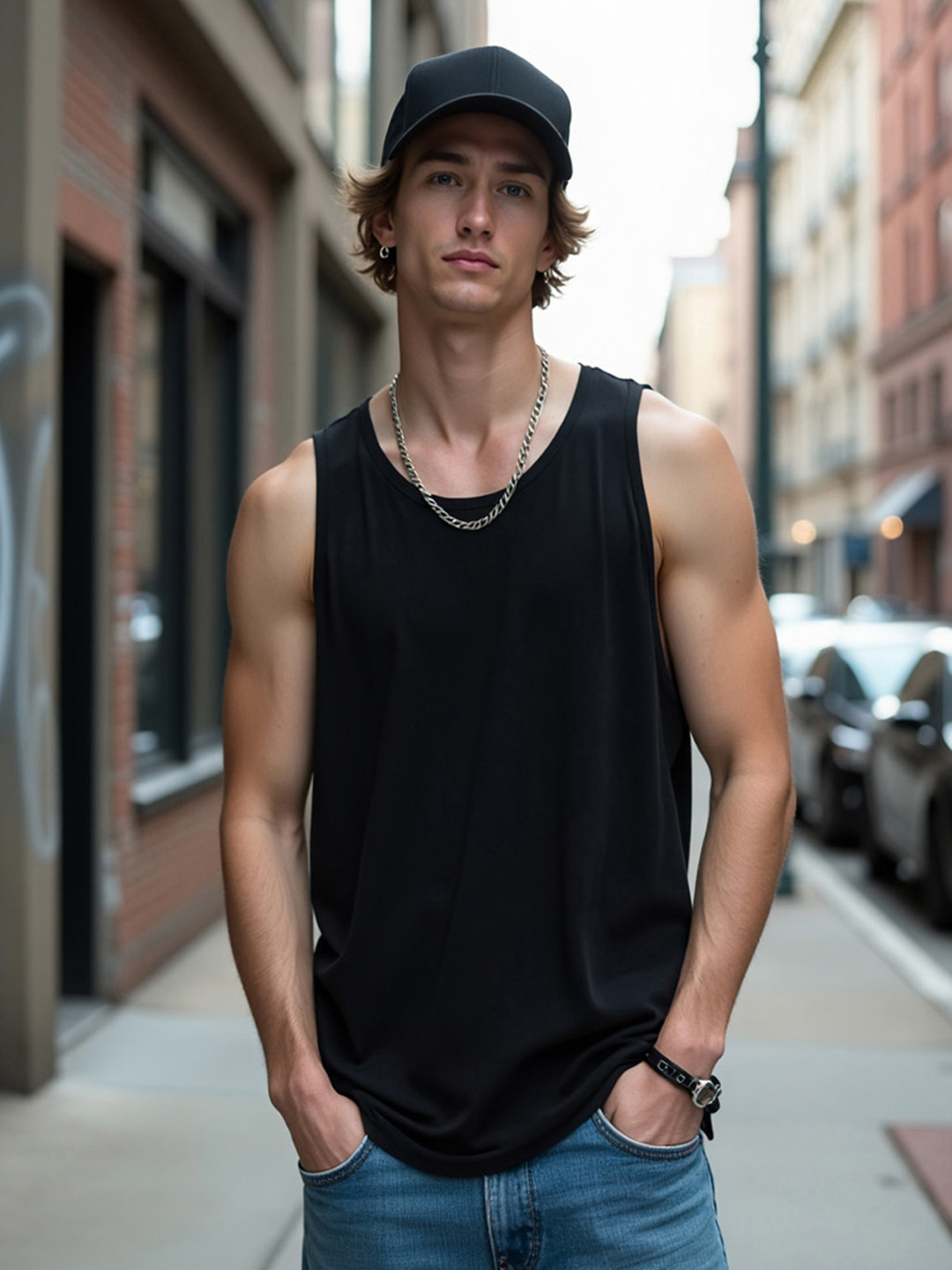 Bewakoof Men Black Solid Round Neck Pure Cotton T-shirt