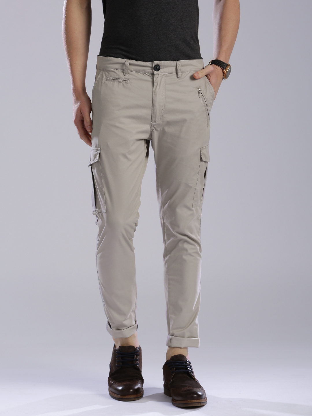 Buy HRX By Hrithik Roshan Outdoor Men Beige Regular Fit Solid Regular  Trousers  Trousers for Men 8853239  Myntra