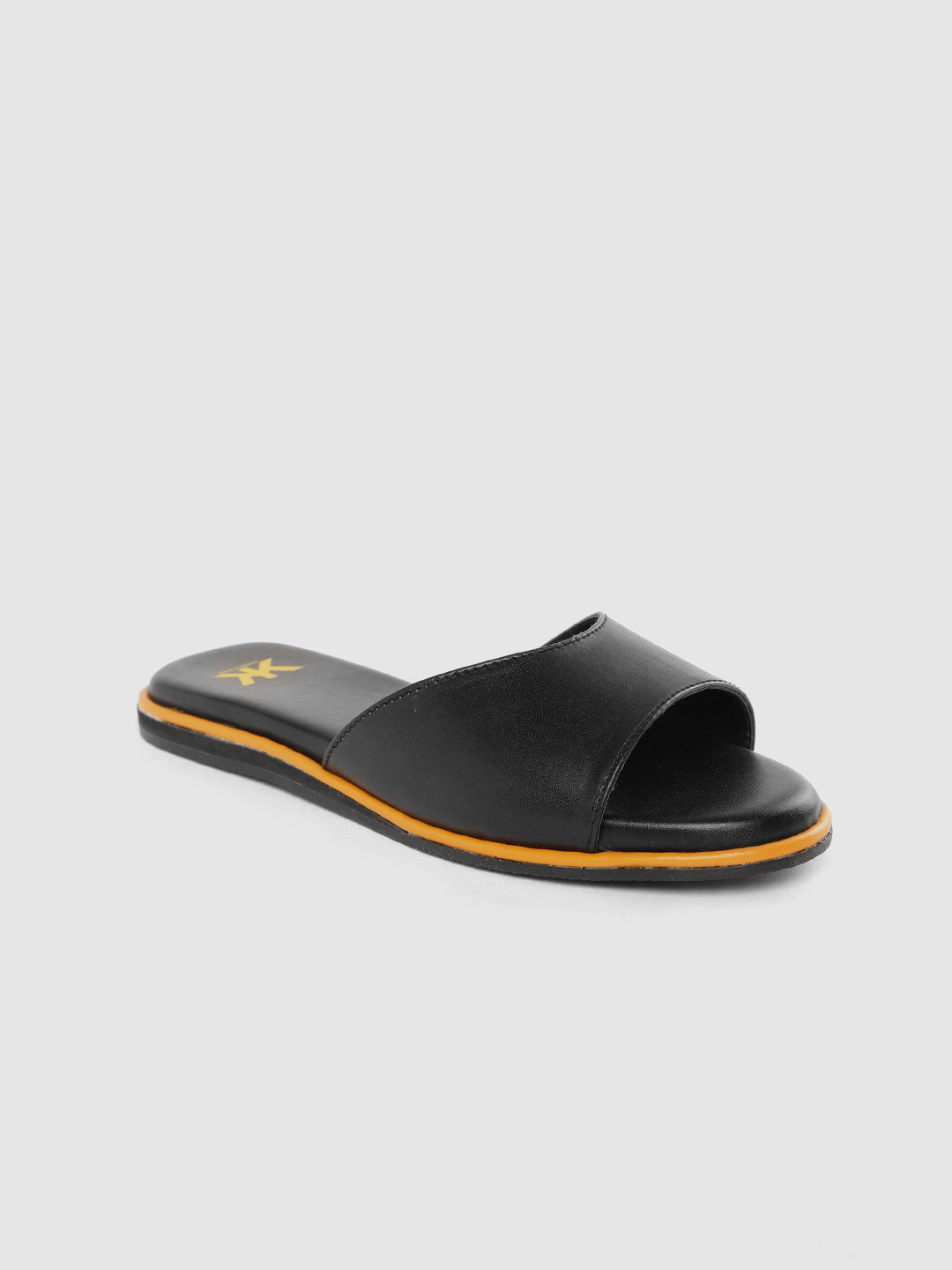 Kook N Keech Women Black Solid Open Toe Flats