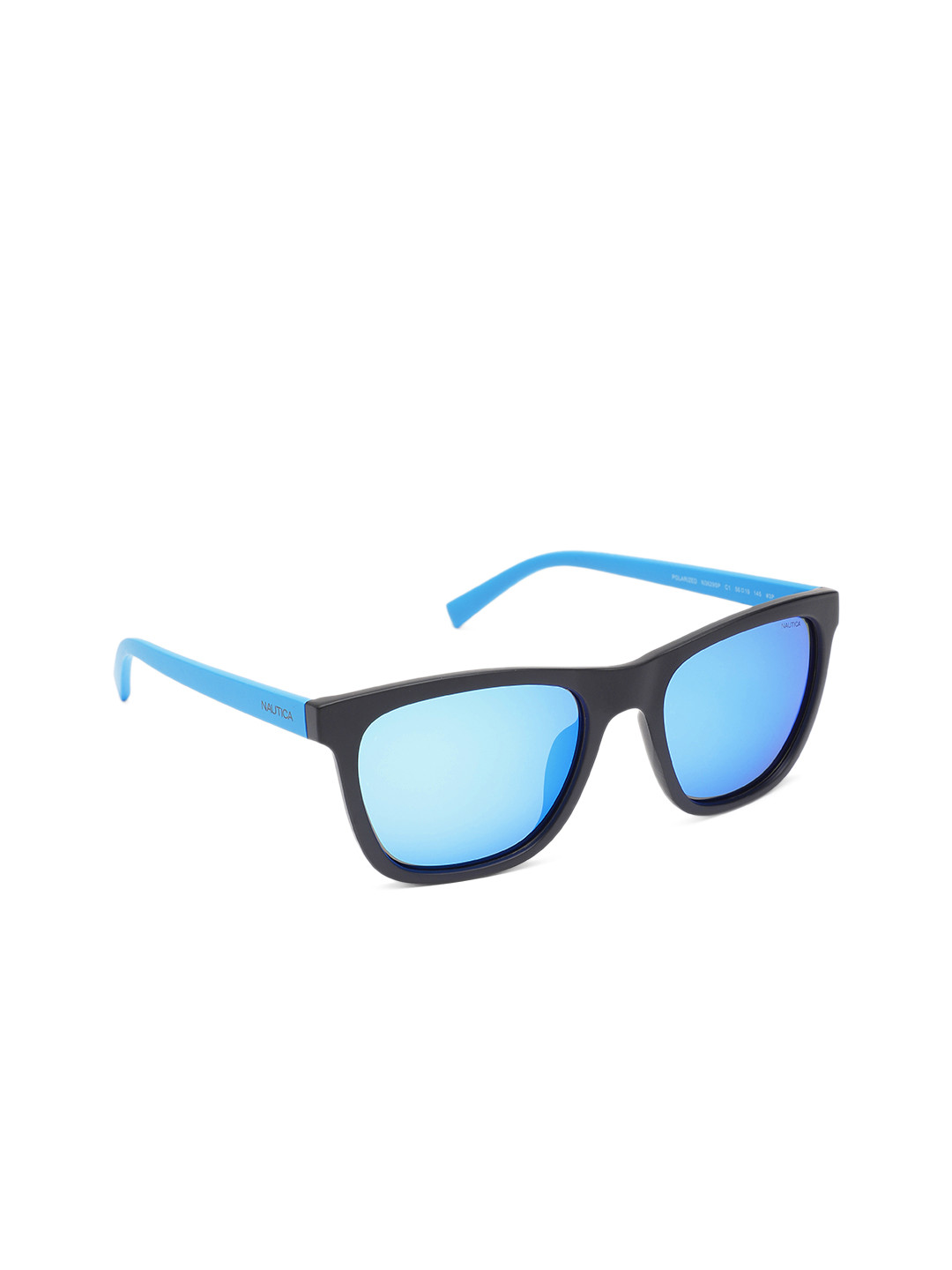 Nautica Unisex Blue & Black Square Sunglasses with UV Protected Lens 3629P C1