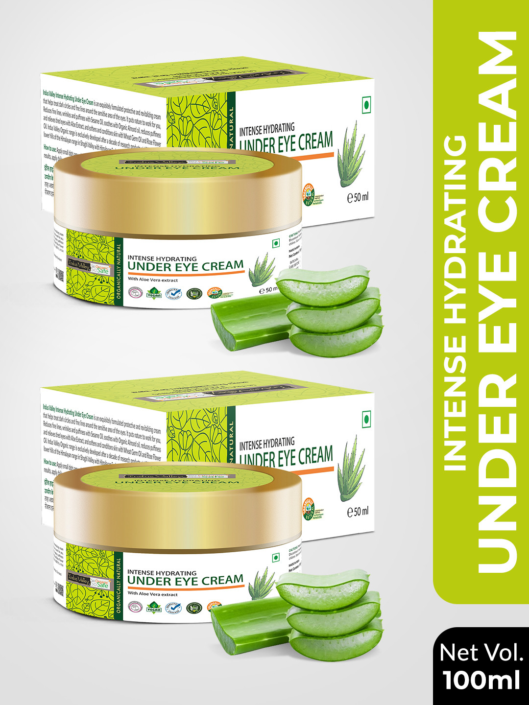 Indus Valley Pack of 2 Intense Hydrating Under Eye Creams