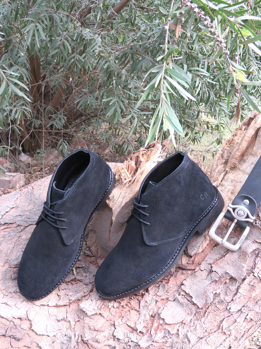 Carlo Romano Men Suede Lightweight Ankle Flat Boots