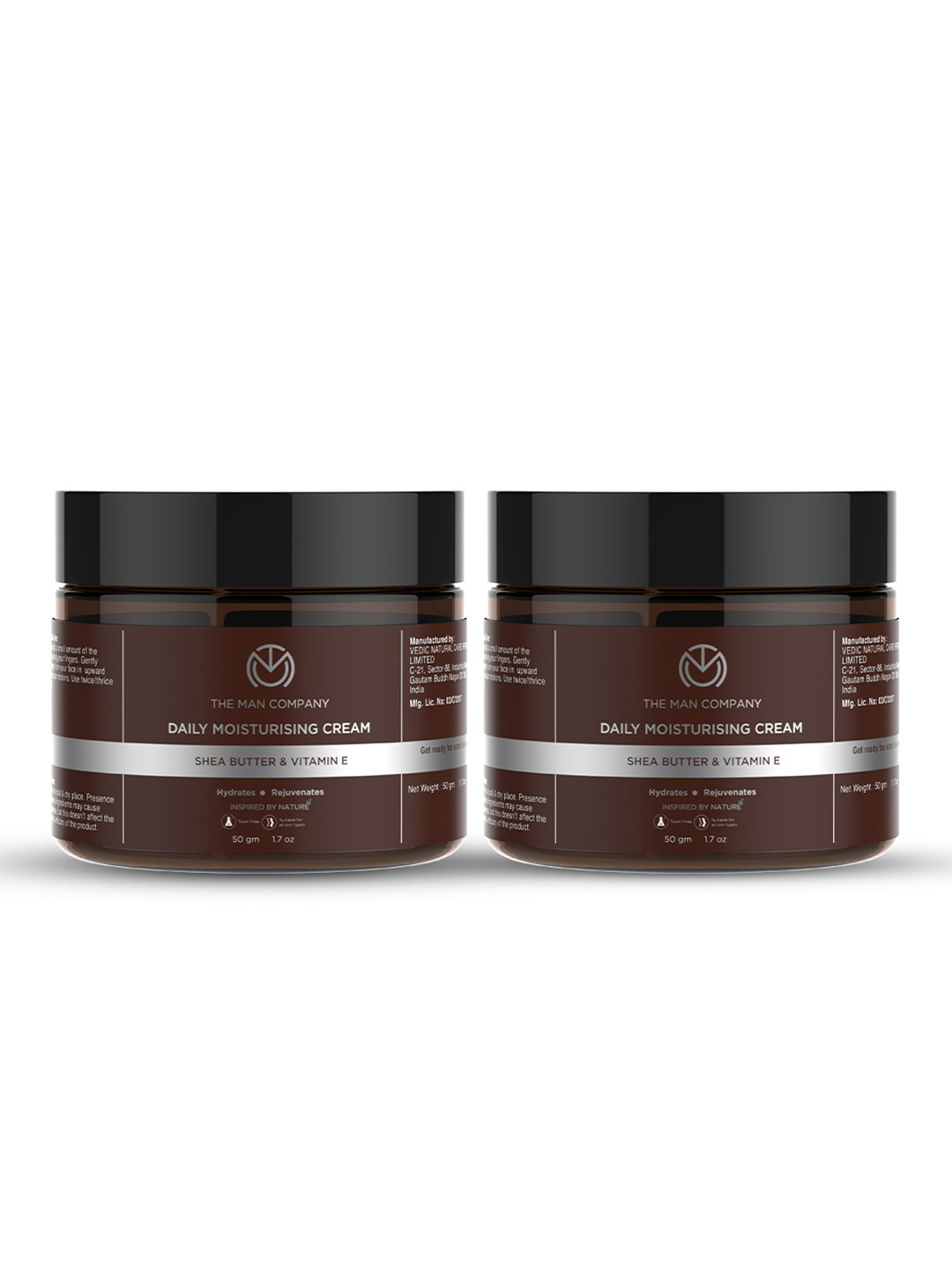 THE MAN COMPANY Set of 2 Shea Butter & Vitamin E Daily Moisturising Creams