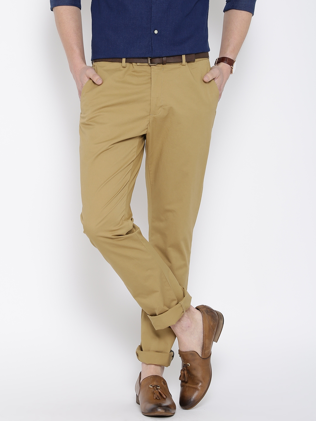 Buy Van Heusen Beige Trousers Online  808073  Van Heusen