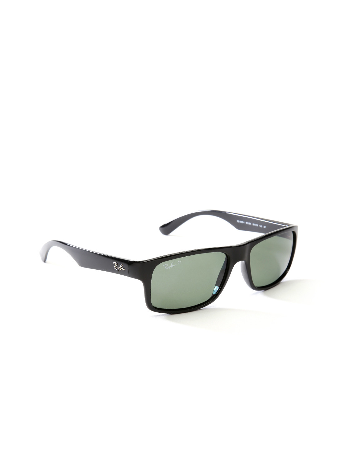 RAY-BAN Unisex Polarized Green Lens Rectangle Sunglasses - 0RB4205I601/9A56