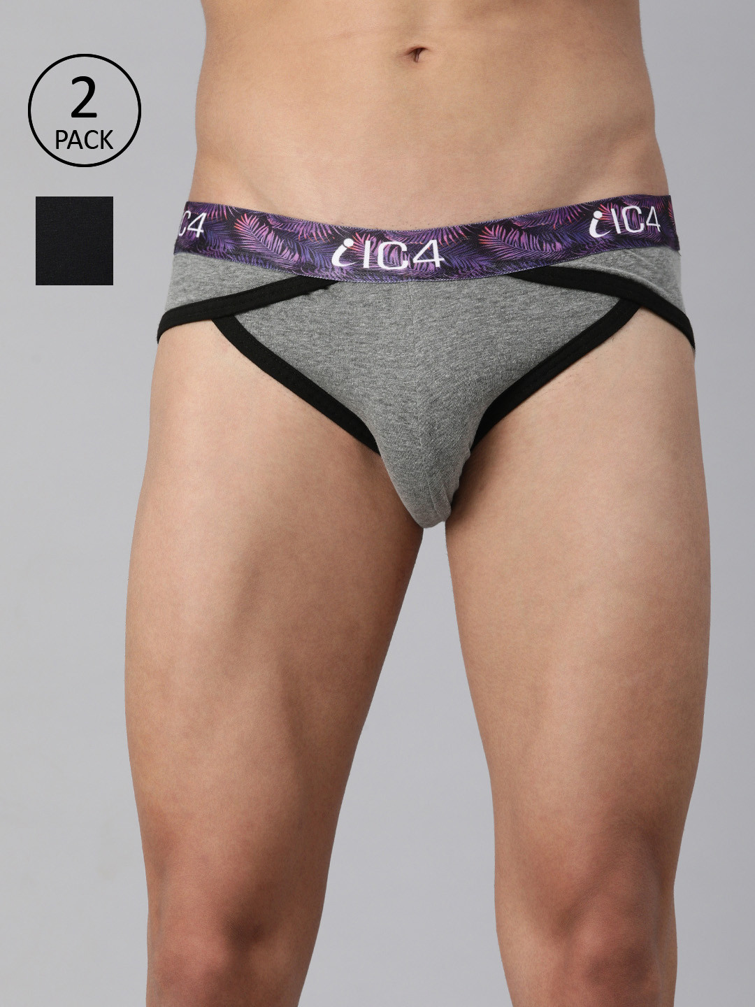 IC4 Men Fashion Brief Combo Pack of 2