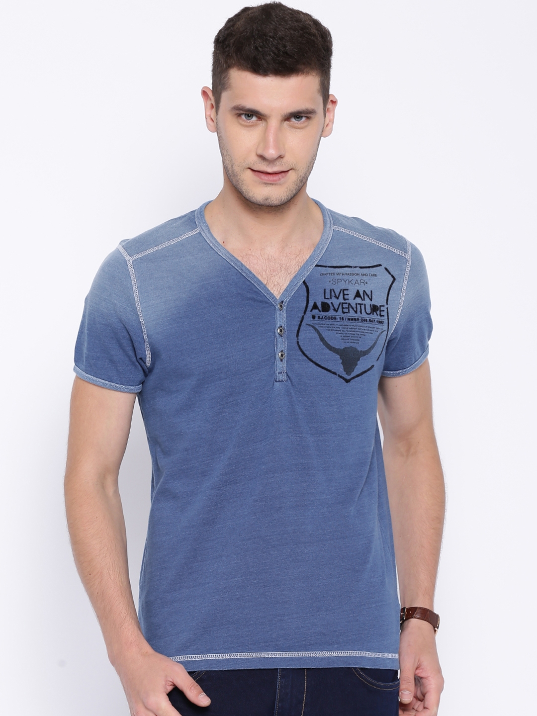 spykar t shirts myntra