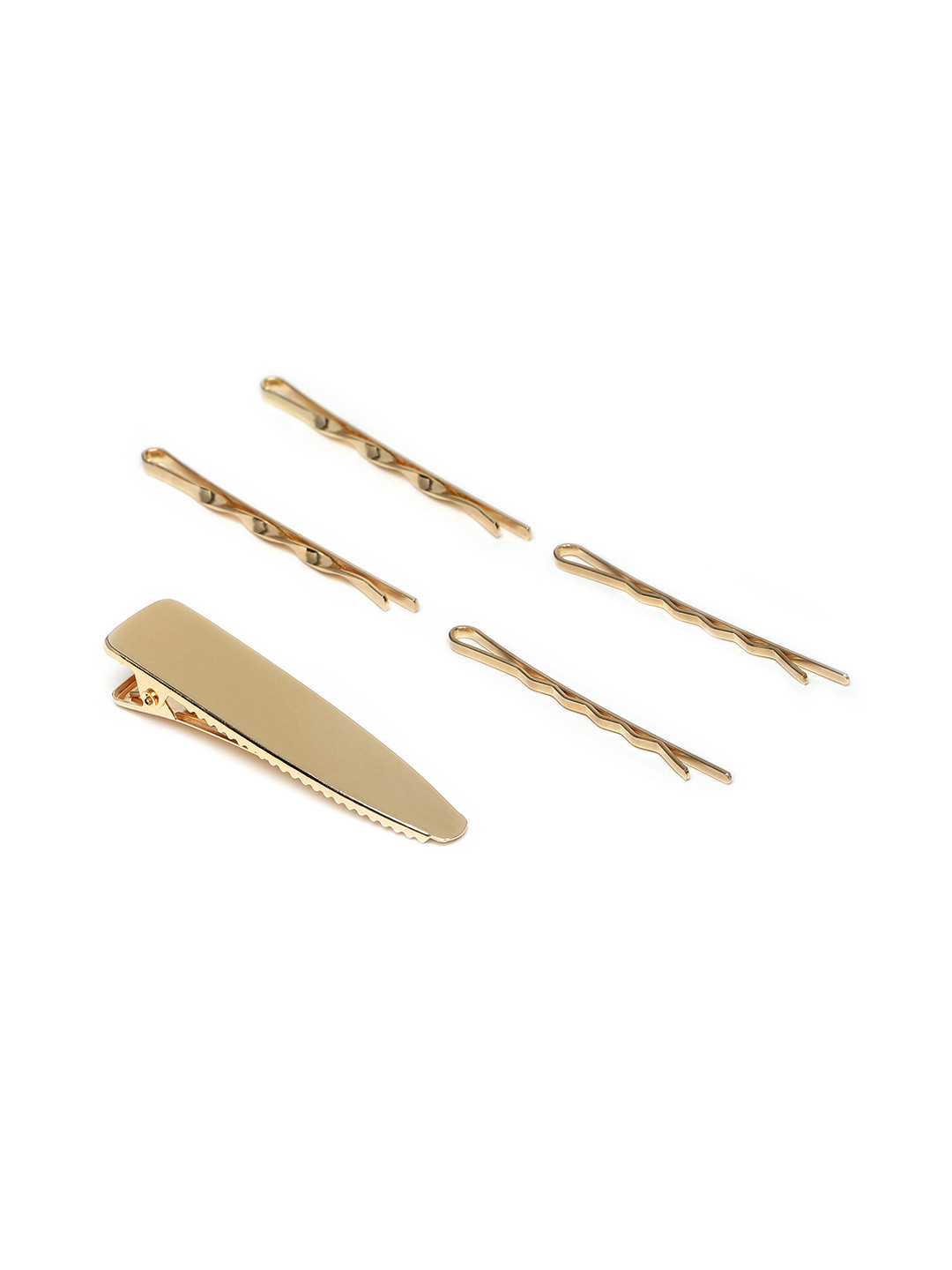 justpeachy Gold-Toned Set Of 5 Hair Pins