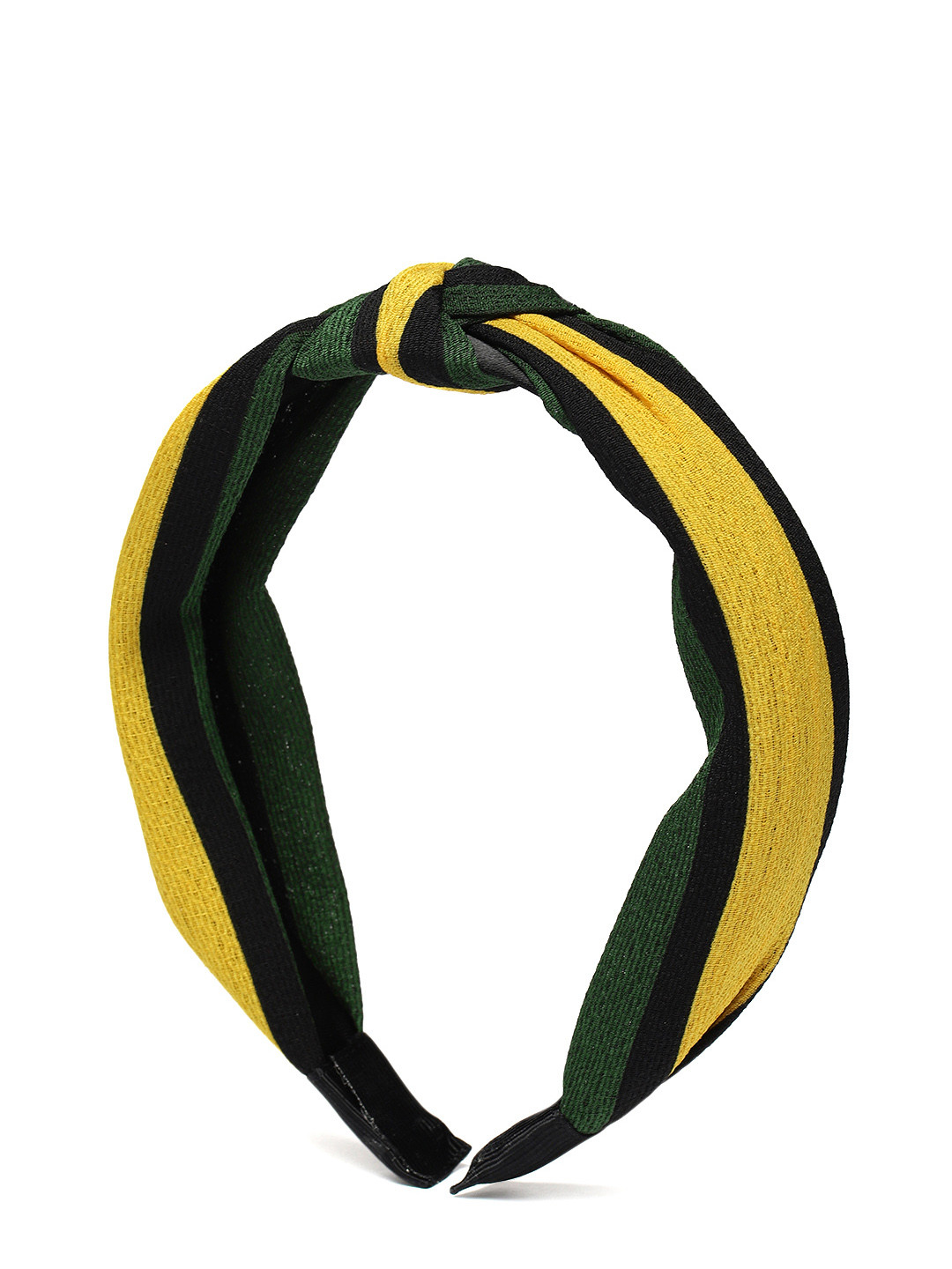 justpeachy Green & Yellow Striped Hairband