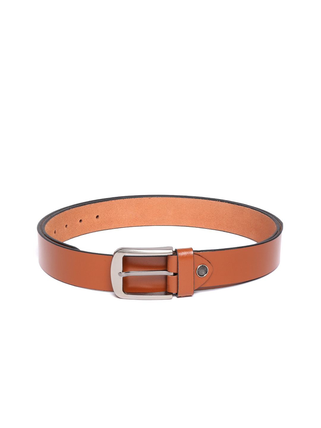 JUNGLER Men Tan Brown Leather Solid Belt