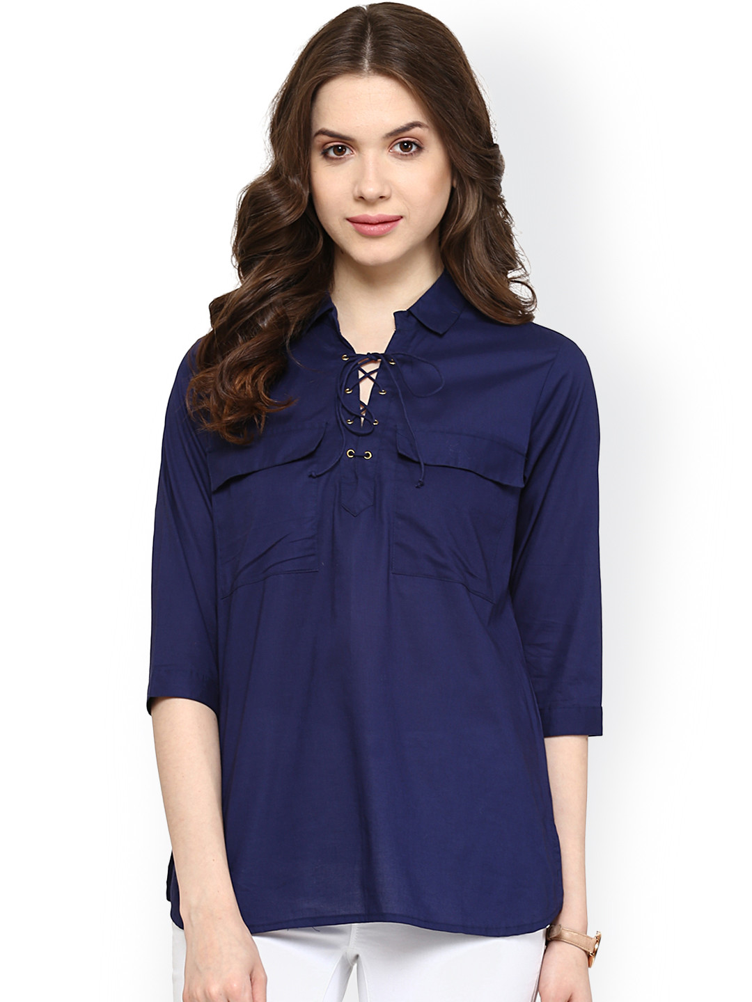 Pannkh Navy Top