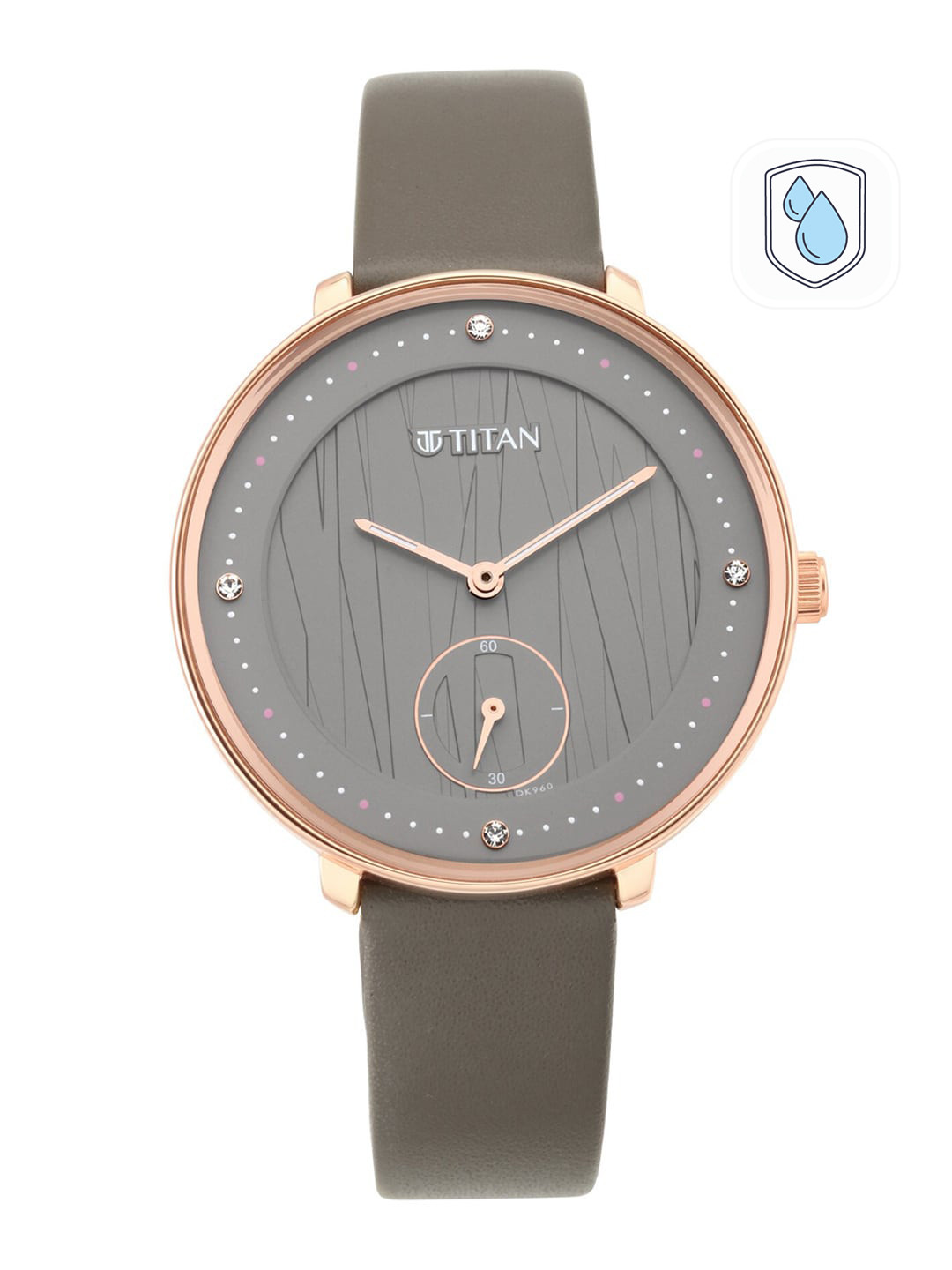 Titan Women Grey Analogue Watch 2651WL01