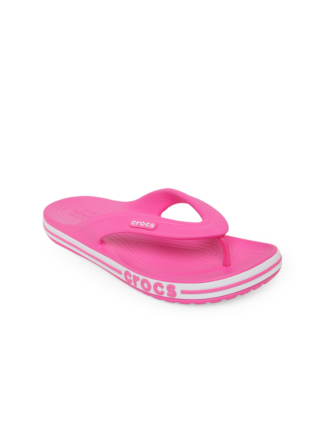 Crocs Bayaband  Women Pink Solid Thong Flip-Flops