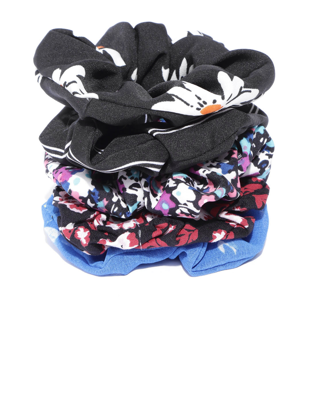 Trend Arrest Set of 5 Multicoloured Scrunchies