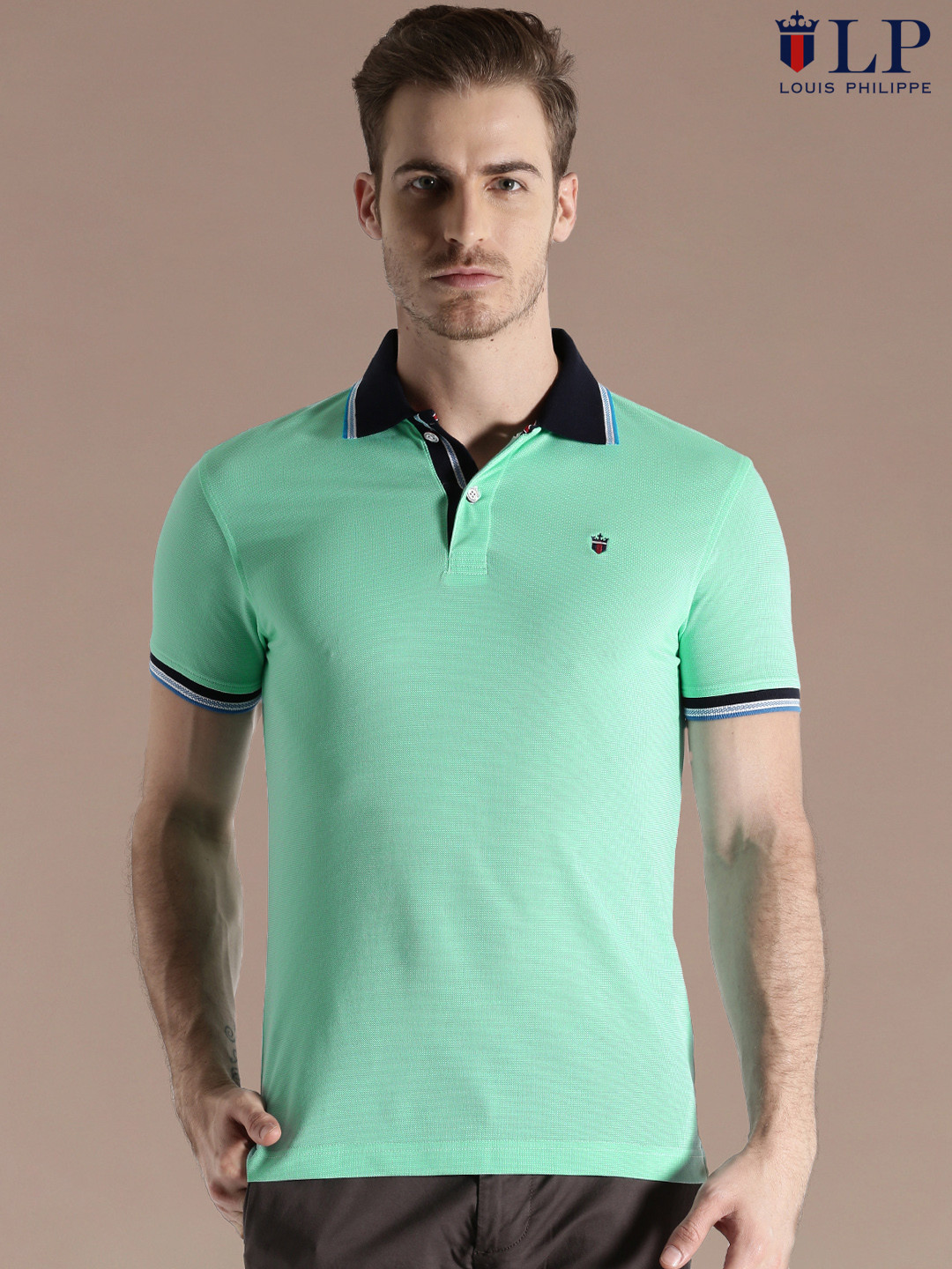 Buy Louis Philippe Sport Green Slim Fit 