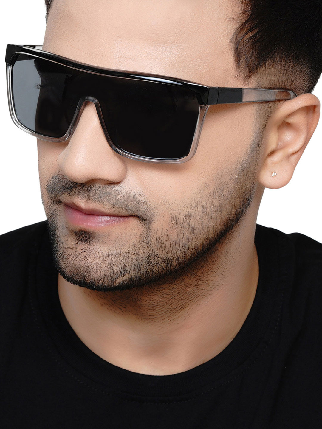 Carlton London Men UV Protected Shield Sunglasses-802-C1