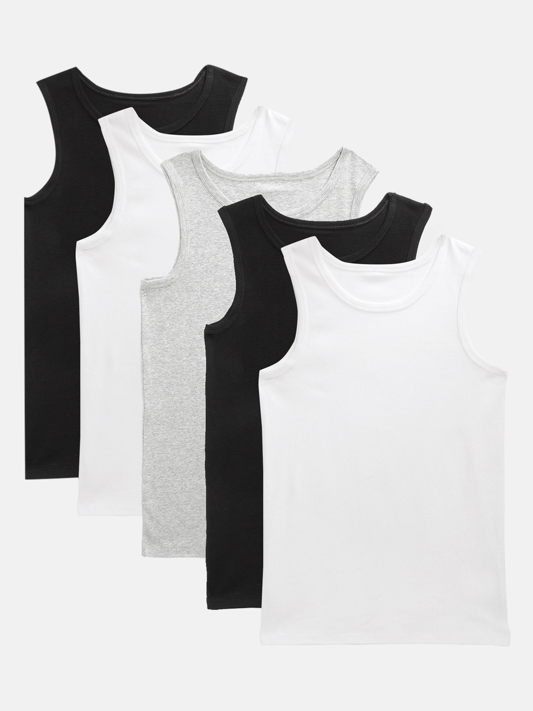 Marks & Spencer Boys Pack of 5 Pure Cotton Innerwear Vests