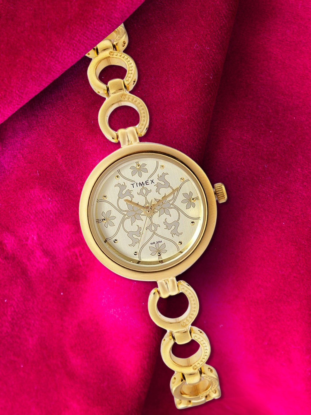 Timex Women Champagne Analogue Watch - TWEL11414