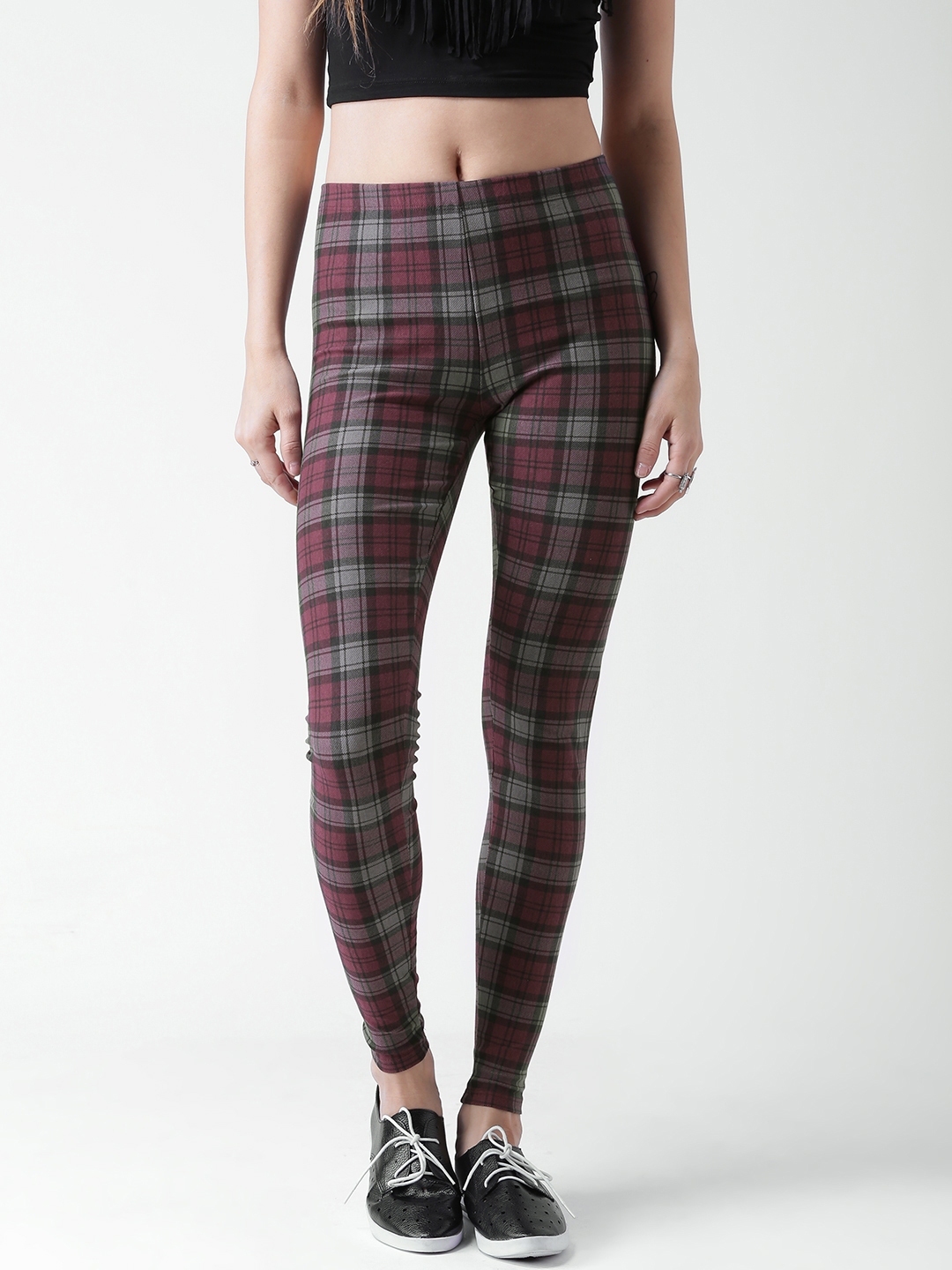 Plaid leggings 2024 forever 21