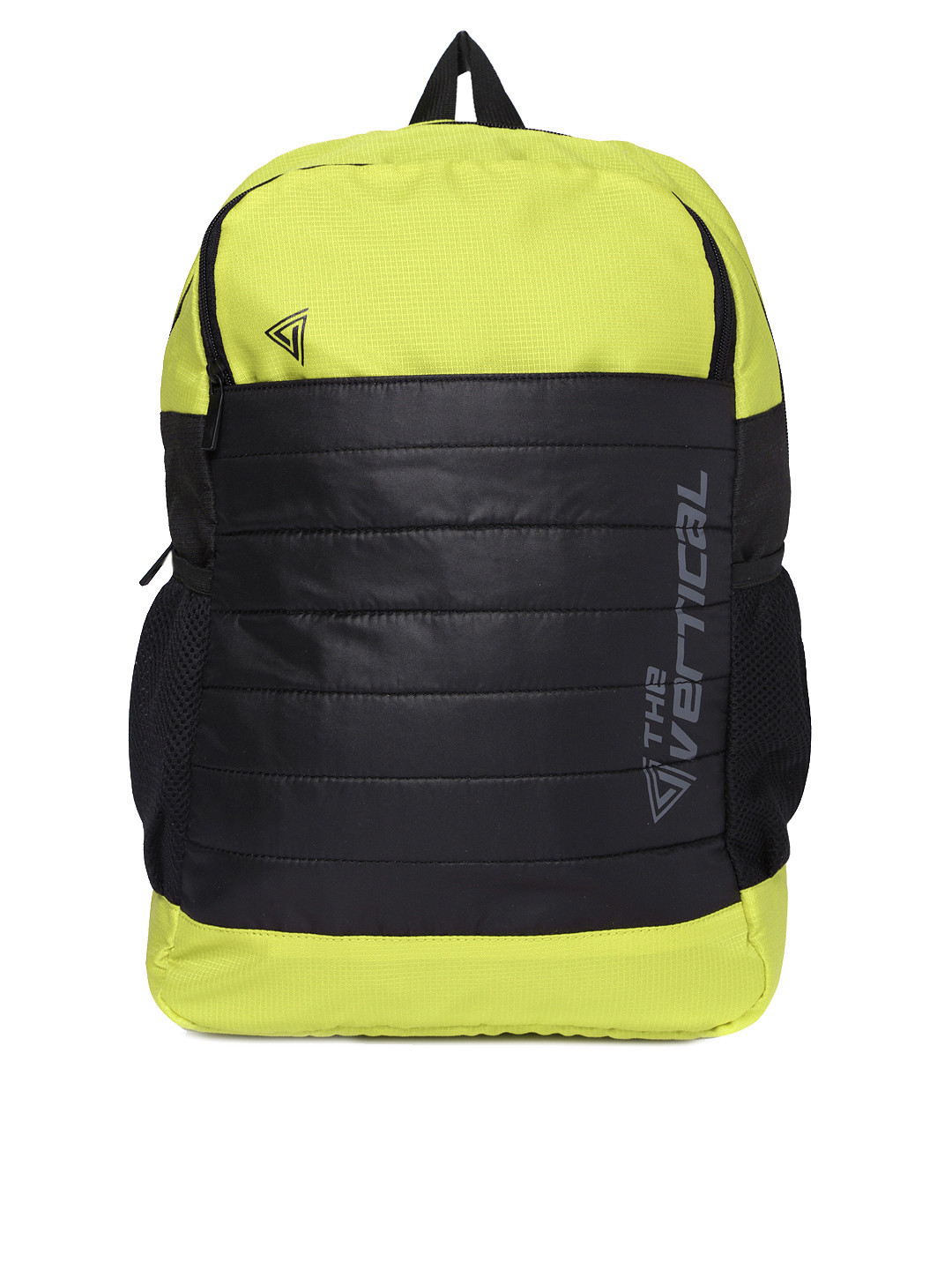 THe VerTicaL Unisex Lime Green & Black Laptop Backpack