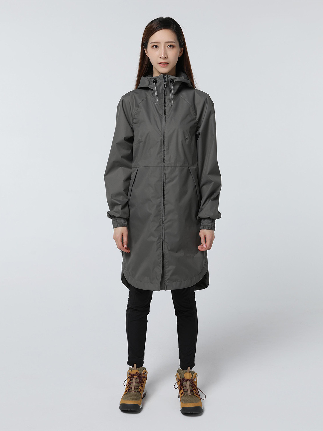 Decathlon QUECHUA - Women Green Knee Length Waterproof Rain Jacket