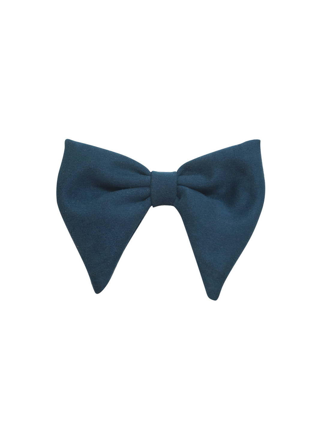 The Tie Hub Blue Solid Bow Tie