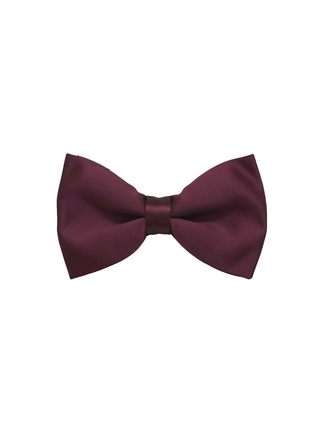 The Tie Hub Burgundy Solid Bow Tie