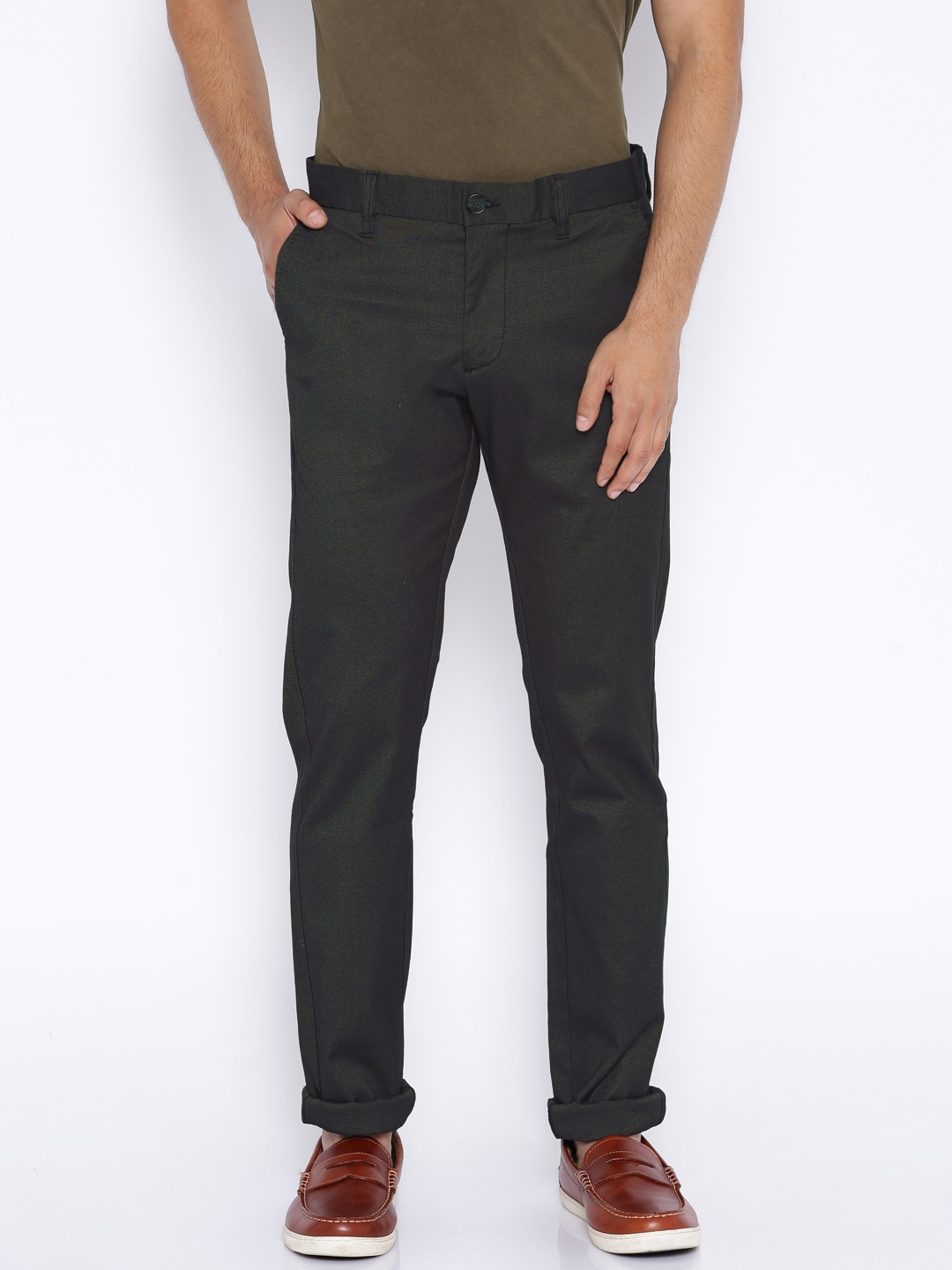 Buy Indian Terrain Men Navy Kansas Slim Fit Golf Trousers  Trousers for  Men 181622  Myntra