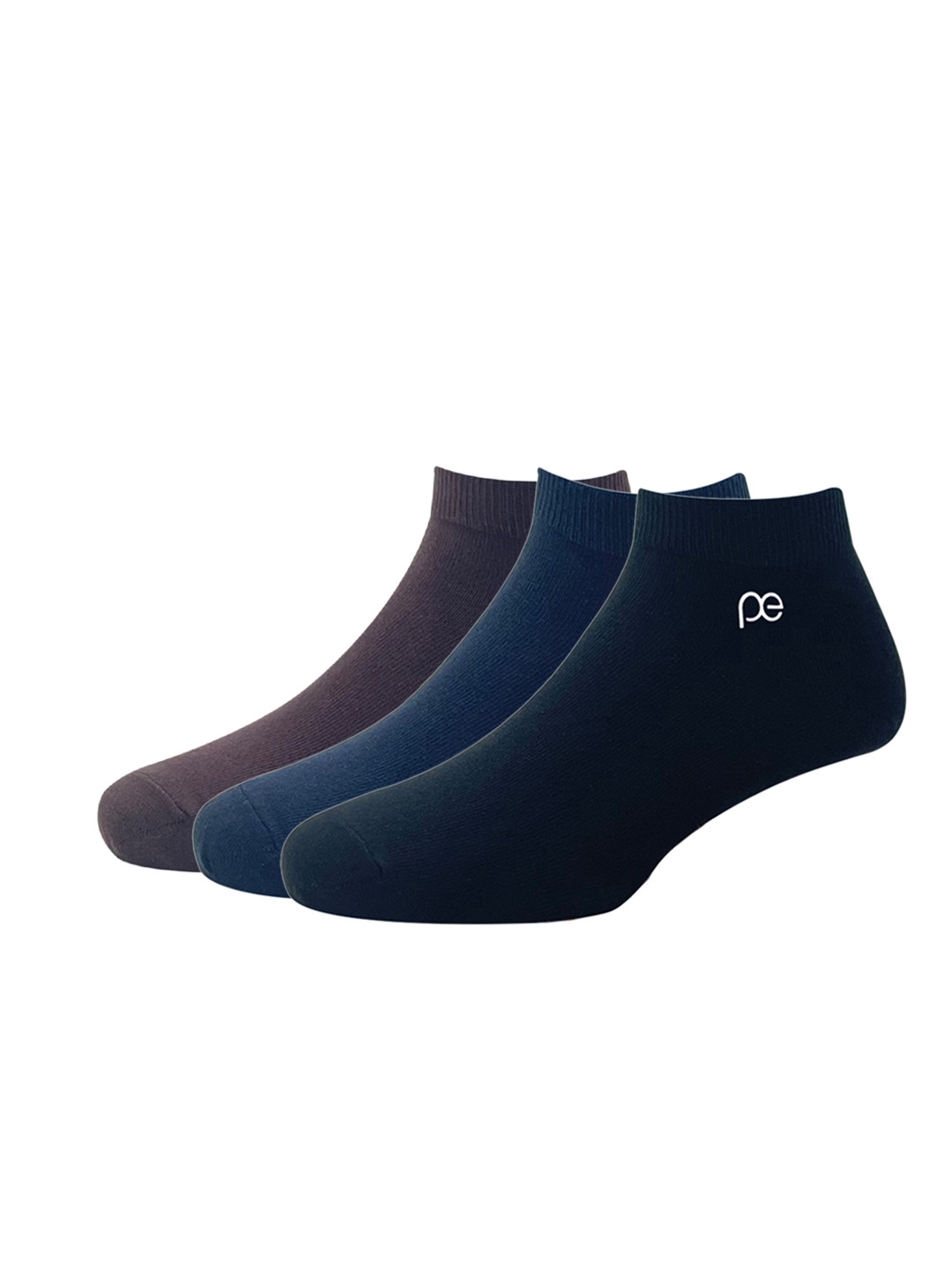Peter England Men Pack Of 3 Solid Ankle-Length Socks