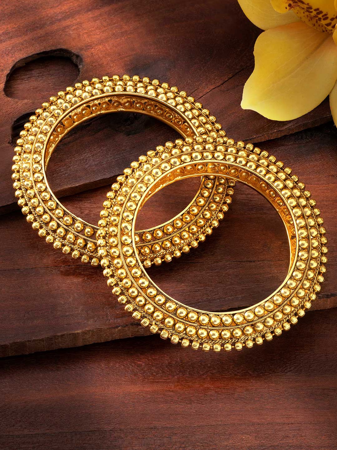 Myntra gold sales plated bangles
