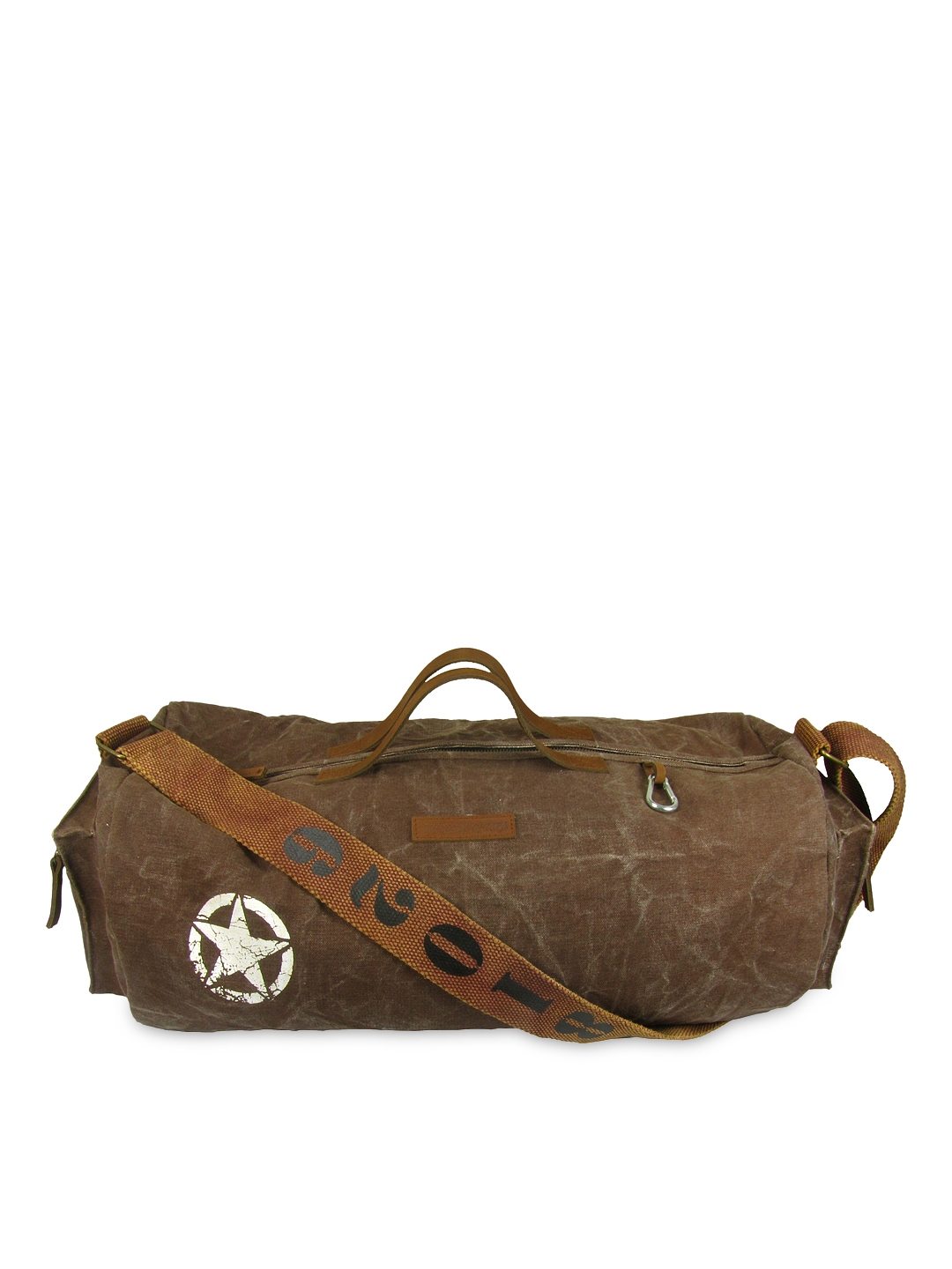 Canvas Duffle Bag, Brown