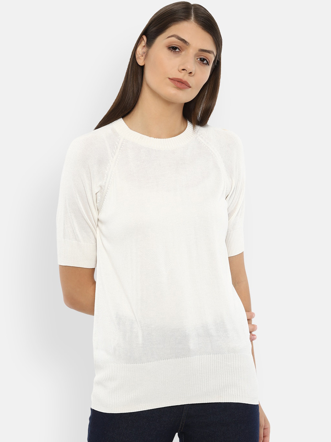Van Heusen Woman White Regular Top