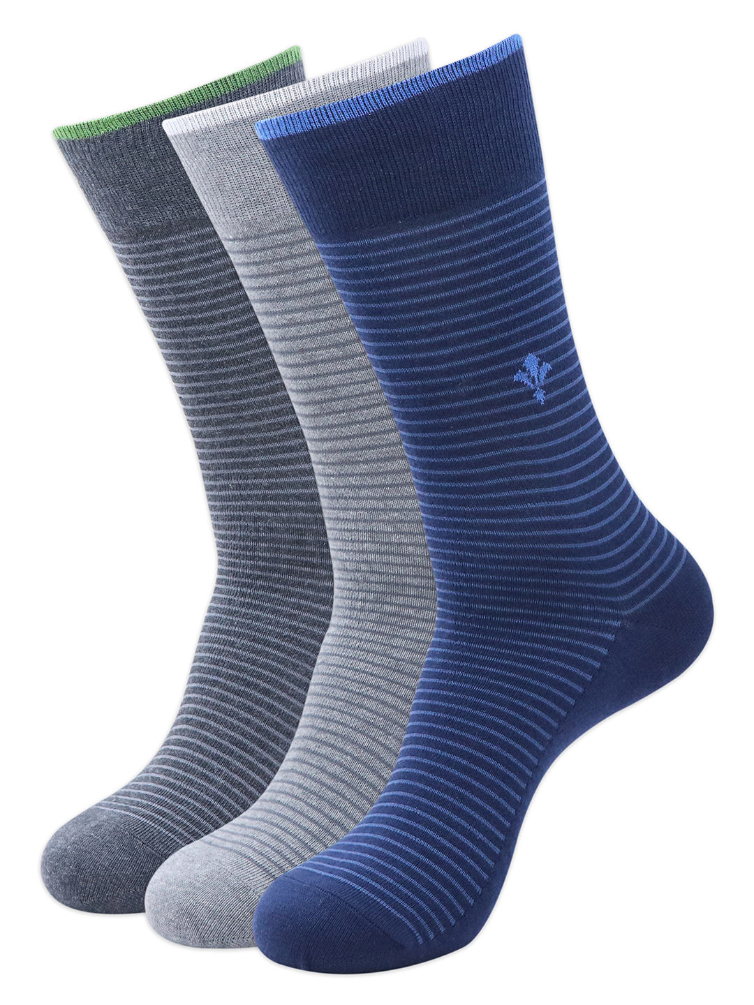Socksxpress Men Pack Of 3 Assorted Calf-Length Socks
