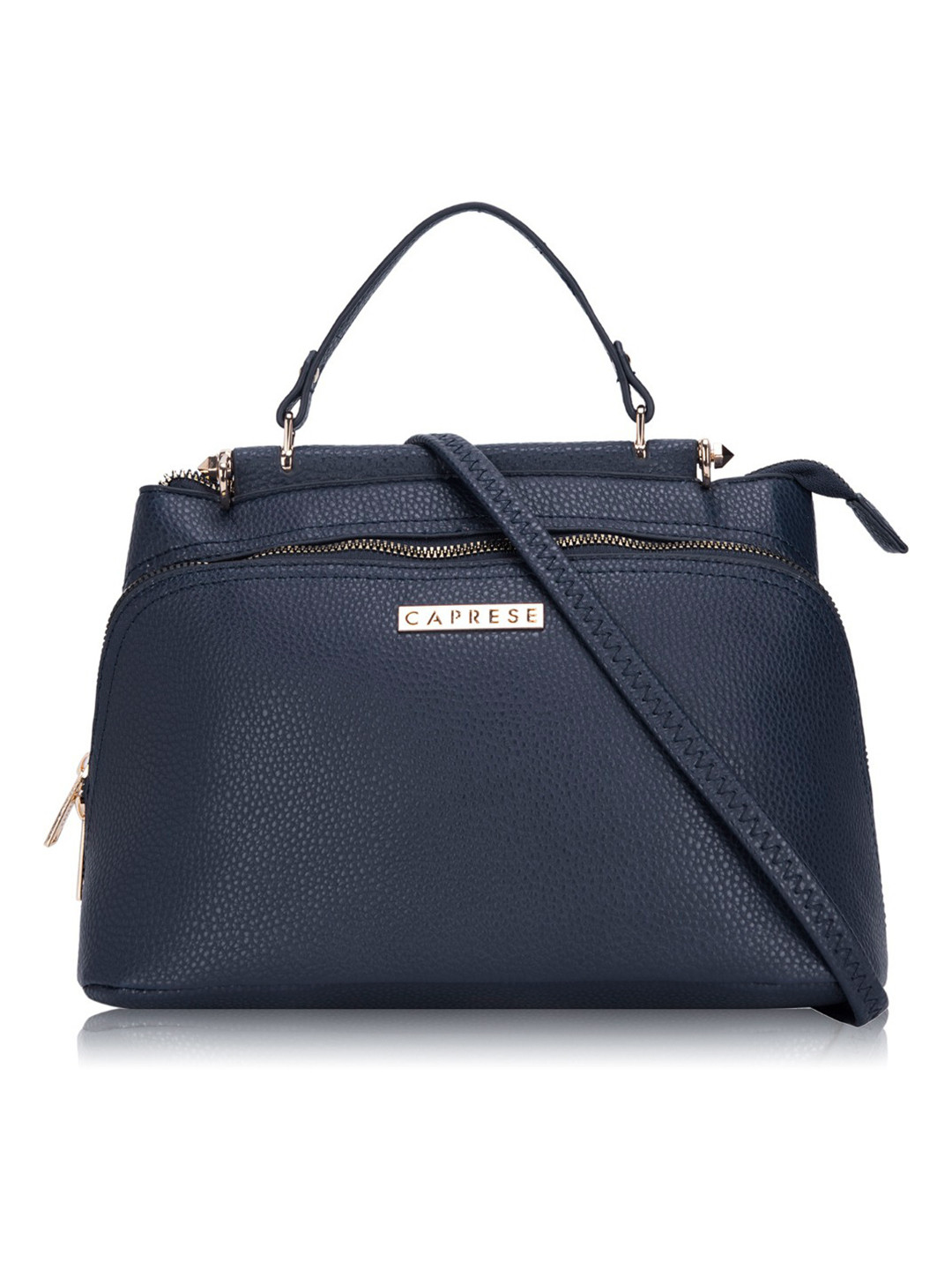 Caprese Fernanda Women Navy Small Satchel Bag