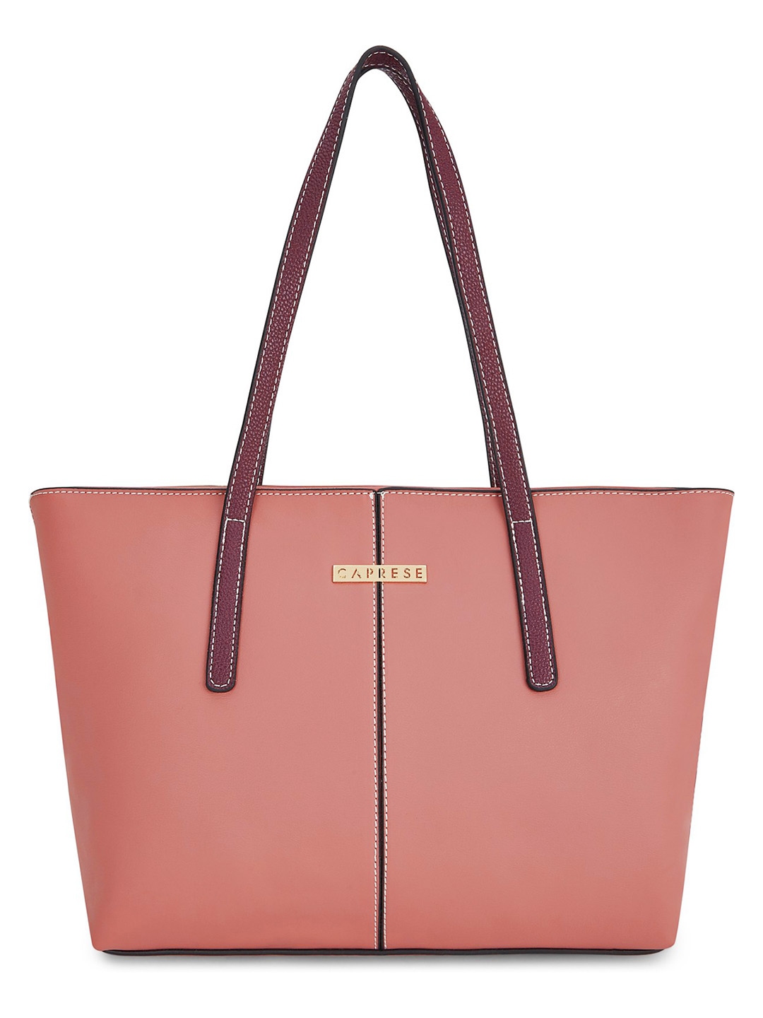 Caprese Mauve PU Shopper Tote Bag