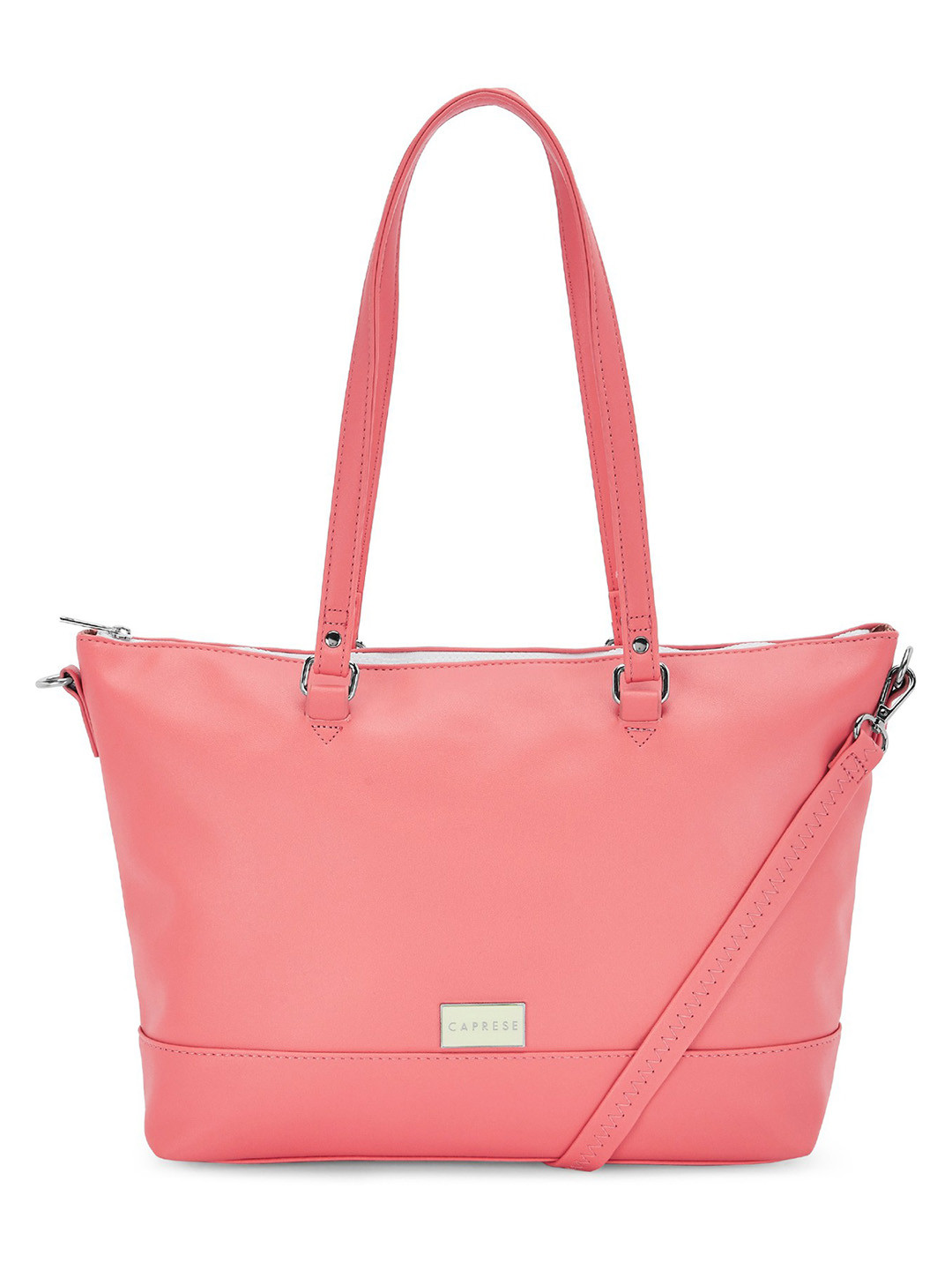 Caprese Vanilla Women Pink Large Satchel Bag