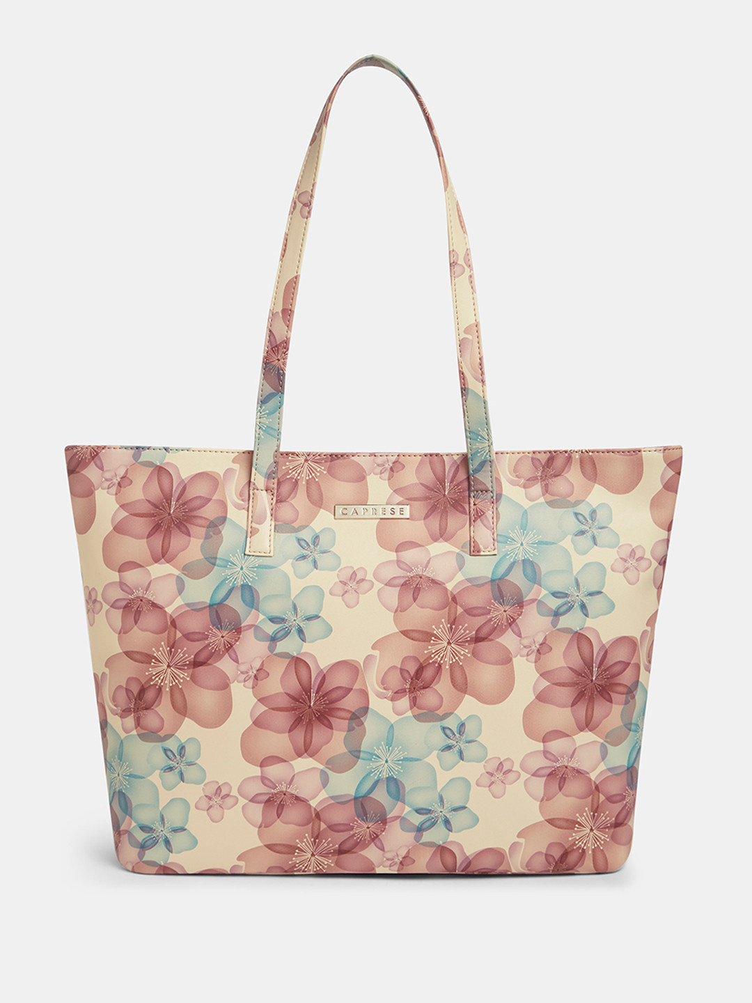 Caprese Tiffany Women Beige Large Tote Bag