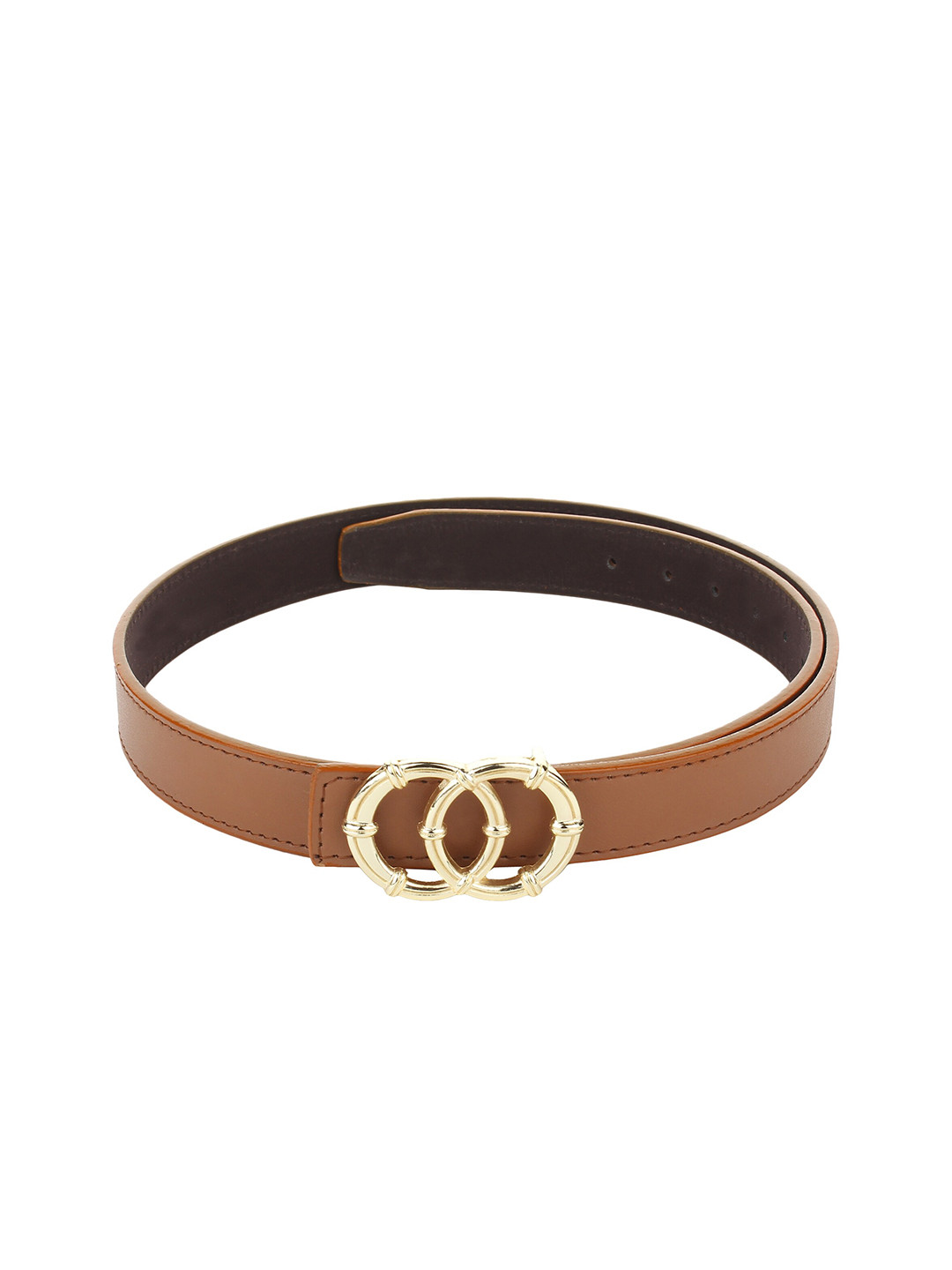Kastner Women Tan & Gold-Toned Solid Belt