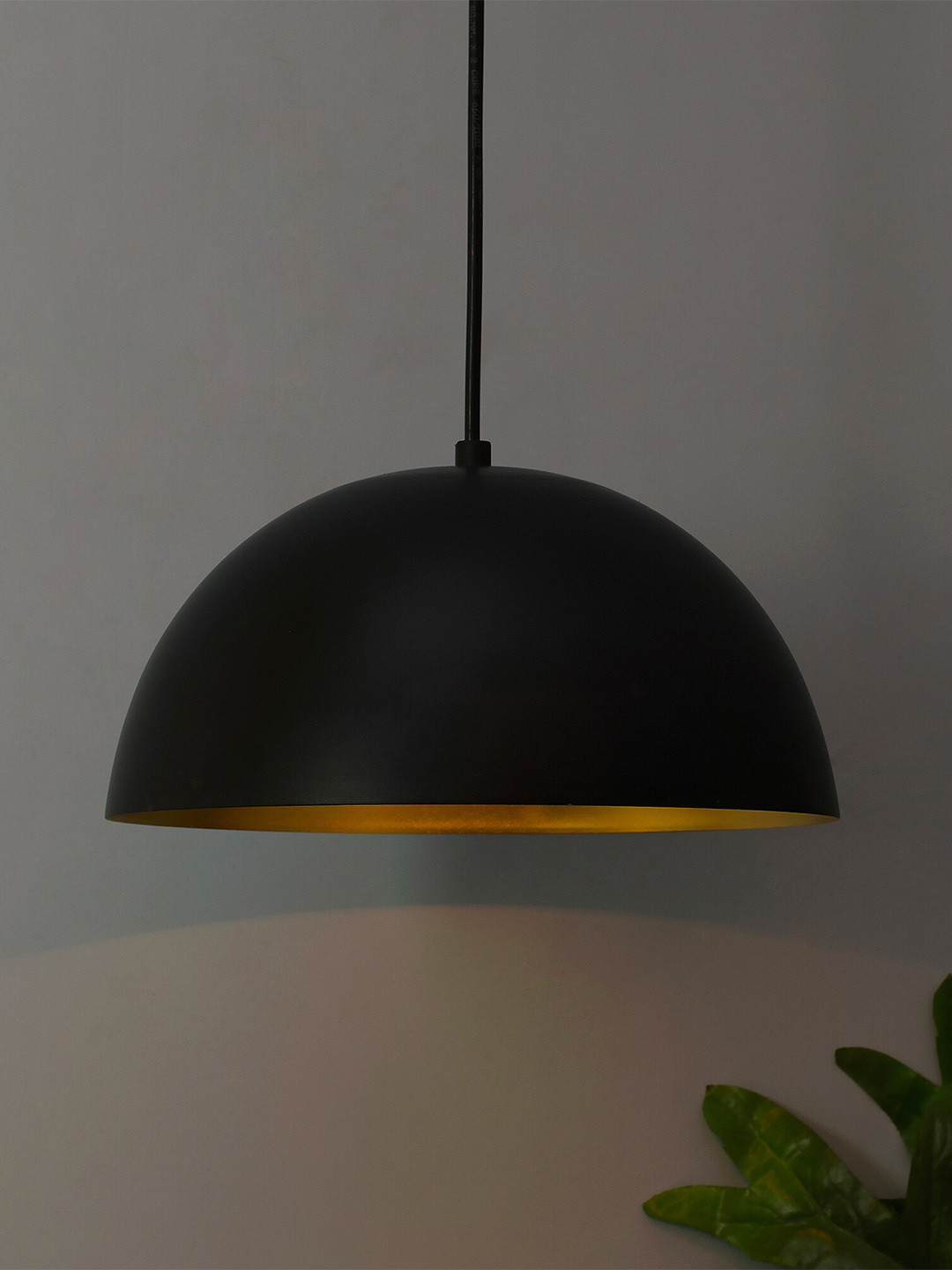 Homesake Black Solid Contemporary Hanging Smart Lamp