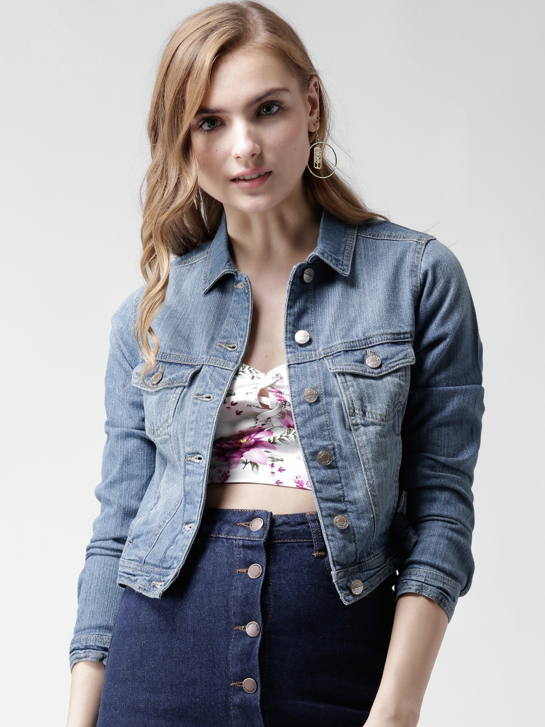 denim jacket for women on myntra