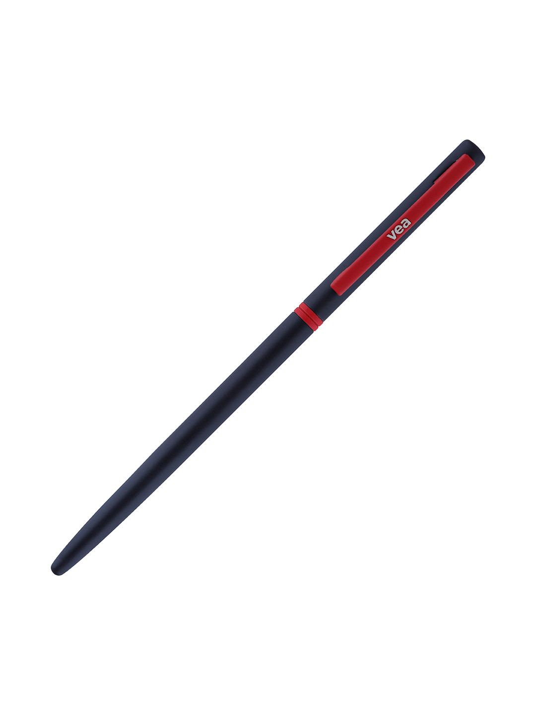 VEA Red & Navy Blue & Red Matt Slim 250 Black Ballpoint Pen with Box