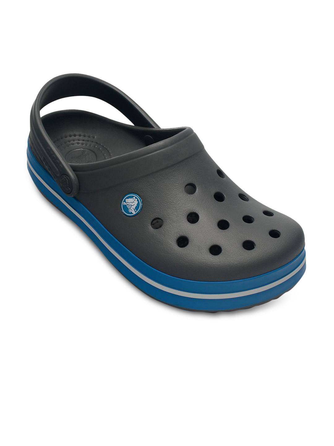 Buy Crocs Crocband Men Charcoal Grey Clogs - Flip Flops for Men 1407590 |  Myntra