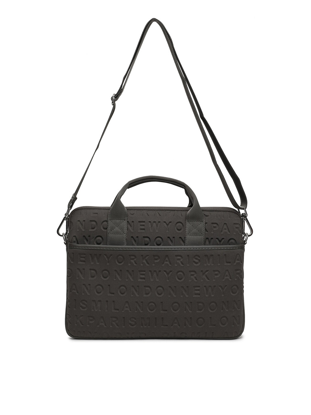 Red Lemon Unisex Olive Green Videshi Collection Fauji Textured 15.6 Inch Laptop Bag