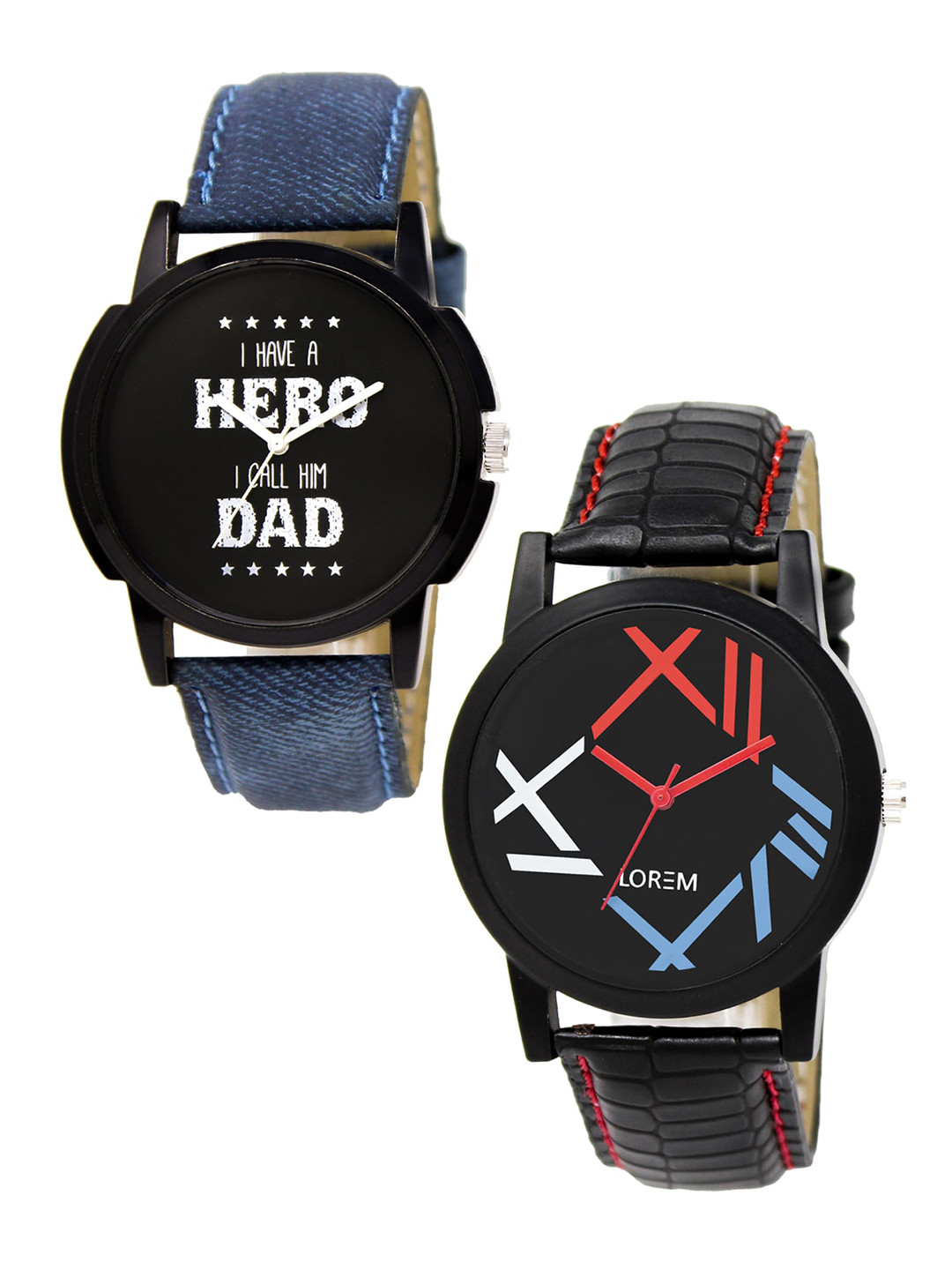 LOREM Men Pack Of 2 Analogue Watches LR07-12