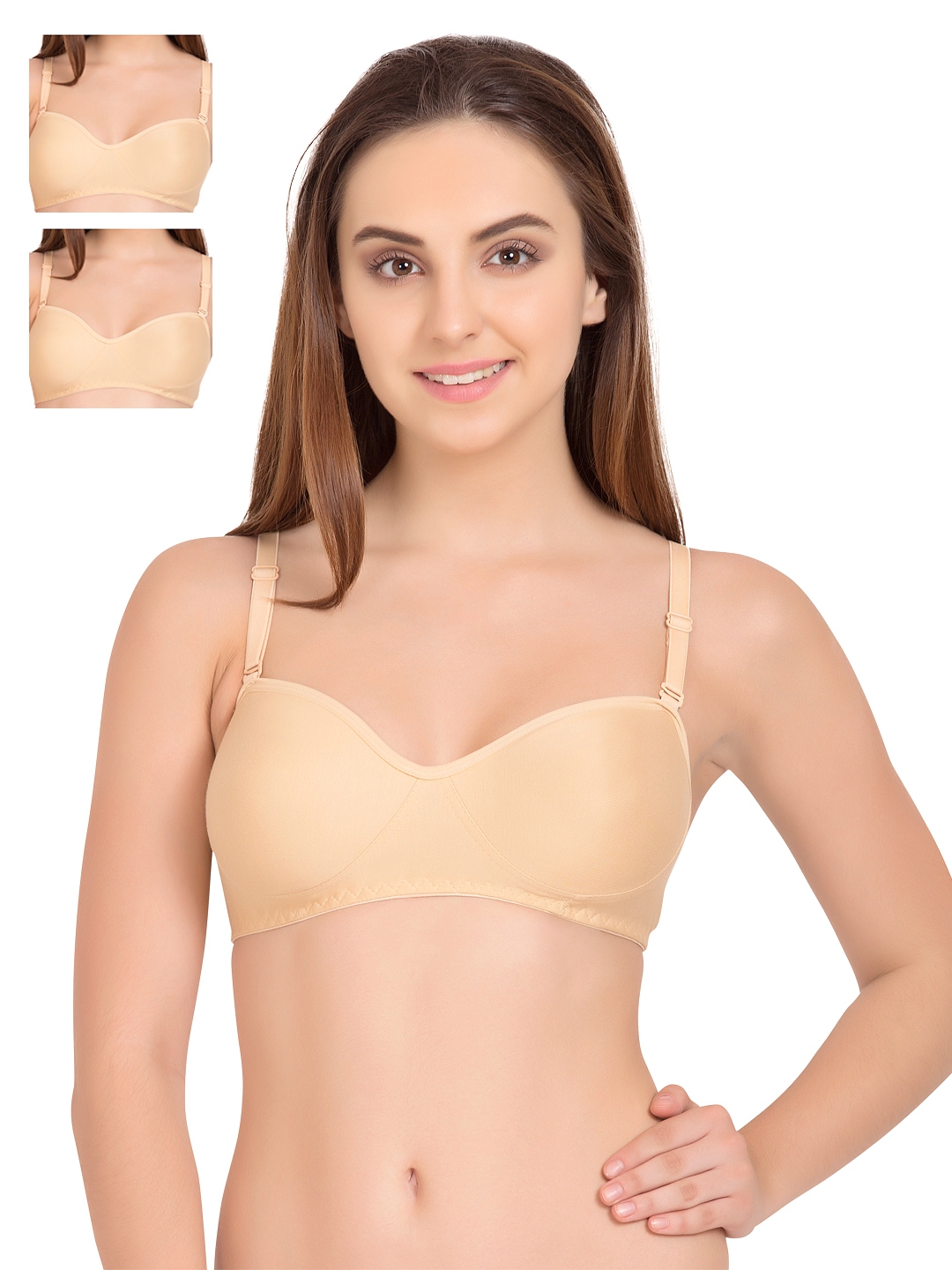Buy Tweens Pack Of 3 Nude Coloured T Shirt Bras TW101 - Bra for Women  1408851
