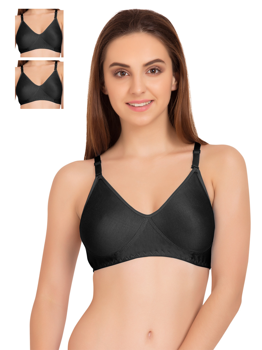 Tweens Women Pack of 3 Non Padded Every Day Seamless T-Shirt Bra