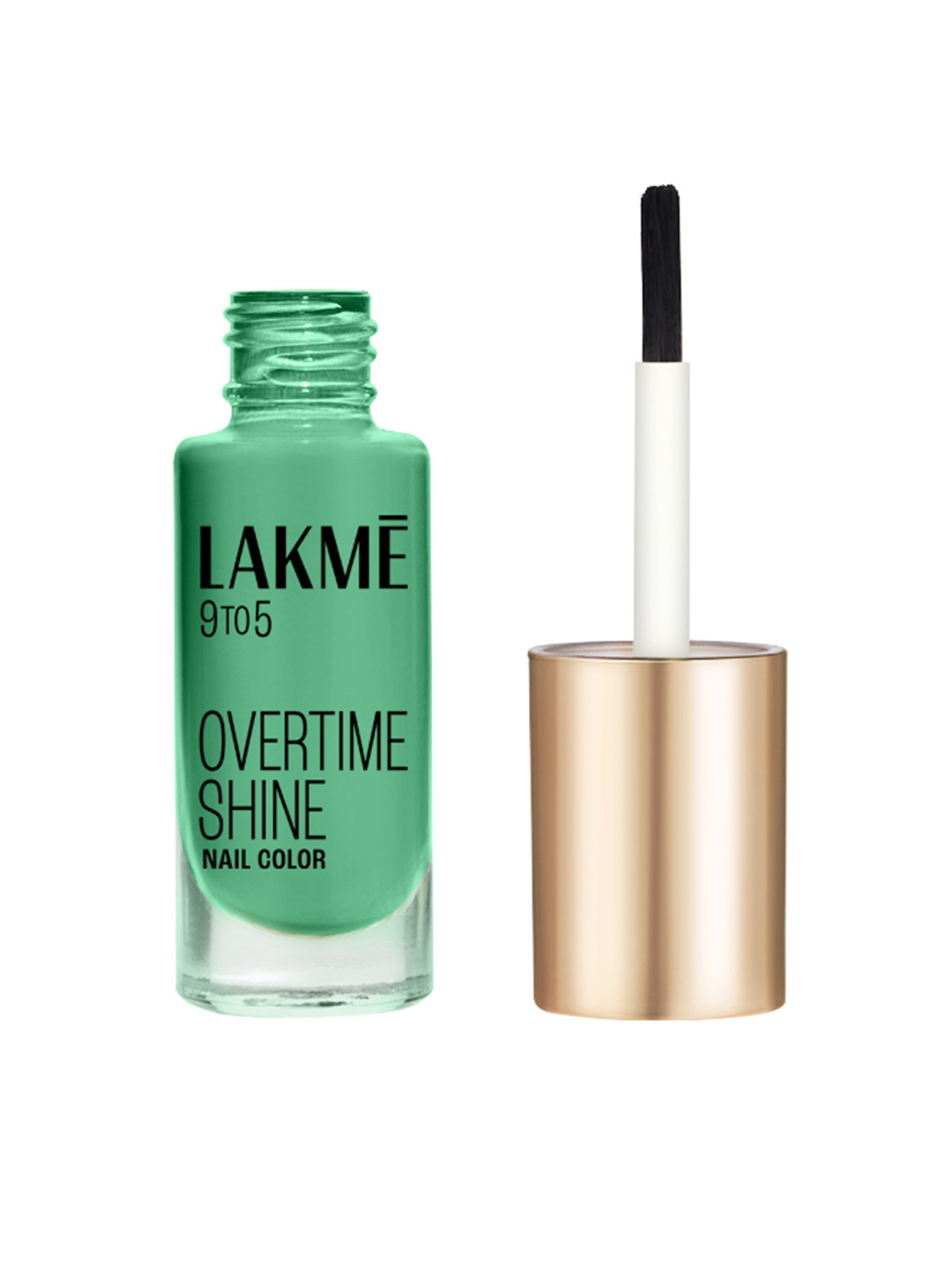 Lakme 9to5 Overtime Shine Glossy Long Lasting & Quick Dry Nail Color 6ml - Mint Twist